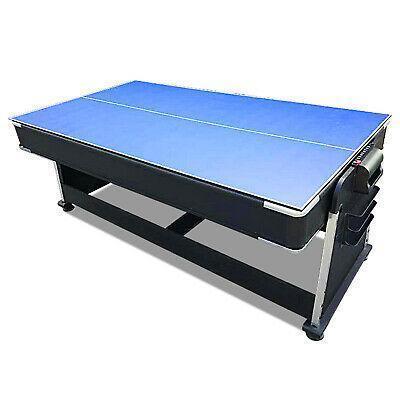 7FT 3-IN-1 Convertible Air Hockey Pool Table