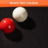 7ft Black Frame Black Felt Modern Design Pool Table