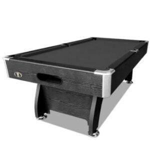 7ft Black Frame Black Felt Modern Design Pool Table