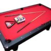 7ft MDF Red Felt Pool Table $999