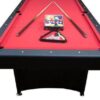 7ft MDF Red Felt Pool Table