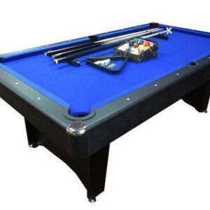 7ft MDF Pool Table Blue Felt