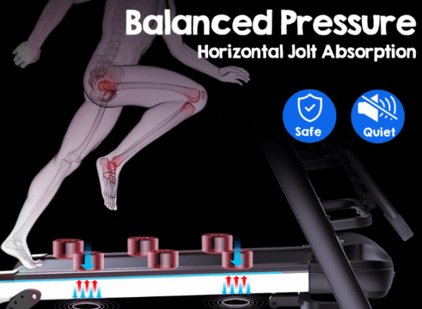 JMQ A9 Electric Treadmill Multi-functional Fitness Machine Home Gym - Image 2