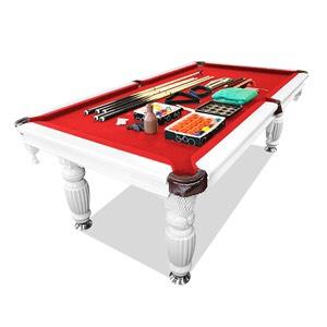 8ft Slate Billiards Table Red