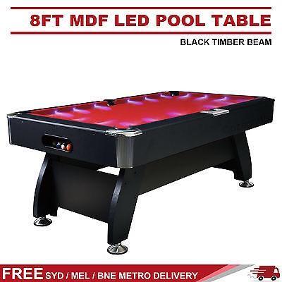 Red LED Pool Table