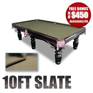 10Ft Slate Pool Table Luxury Coffee