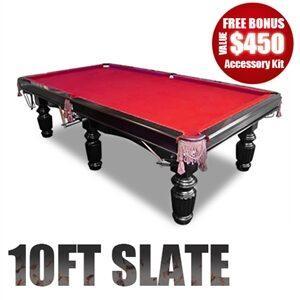 10FT Slate Pool Table