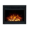 White 2000w Electric Fireplace Wood Mantel Wood Logs (Ascot) - Image 5