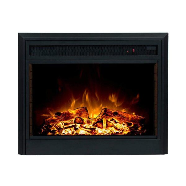 White 2000w Electric Fireplace Wood Mantel Wood Logs (Ascot) - Image 5