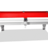 7ft Slate Pool Table Luxury White Solid Timber Frame Red Felt - Image 5