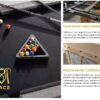 8FT Luxury Slate Billiards/Snooker/Pool Table With Dining Top - Image 3