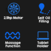 JMQ A9 Electric Treadmill Multi-functional Fitness Machine Home Gym - Image 11