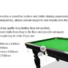 8Ft Slate Pool Table Blue Felt Black Beam With Dining Top - Image 4