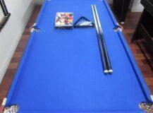 6FT Blue Foldable Pool Table