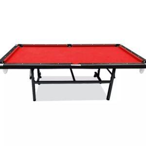 7ft Foldable MDF Pool Snooker Table Red Felt