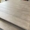 8Ft Luxury Slate Billiards Snooker Table & Dining Top Silver Mist