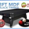 Black Felt Black Frame Pool Table