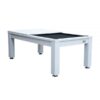 Dining Pool Table White Frame Black Felt