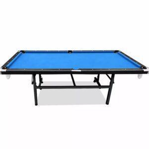 Foldable Pool Table Blue Felt