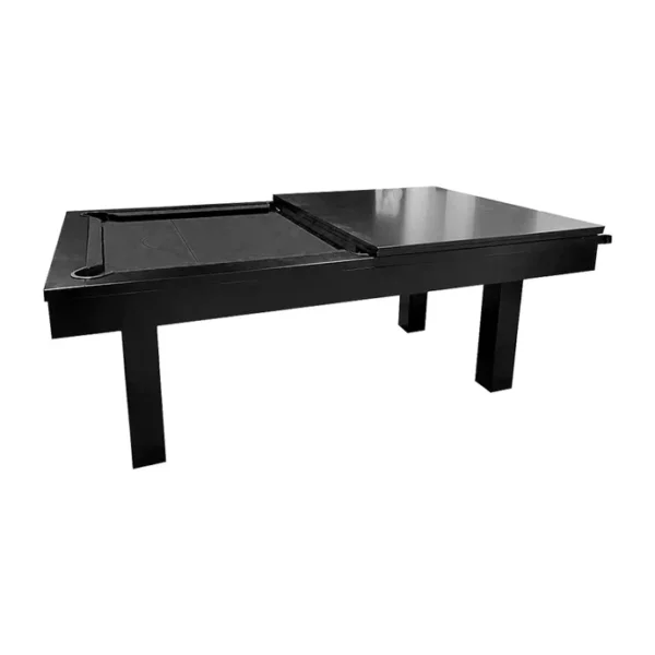 QUESLA 7FT Slate Pool Dining Table – Black Frame + Accessories Blue / Green / Black - Image 3
