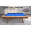 7FT Deluxe Quality Italian Slate Pool Table With Dining Top - Image 6