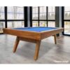 7FT Deluxe Quality Italian Slate Pool Table With Dining Top - Image 8
