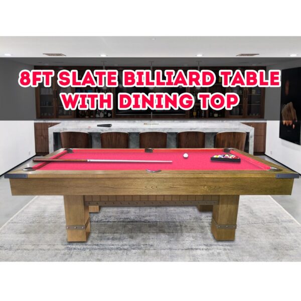 8FT Morse Luxury Slate Pool Table Blue Felt