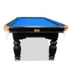 7ft Slate Pool Table Blue Felt Solid Timber Black Beam - Image 2