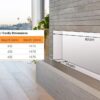 1500W 45" Built-in Wall Recessed Electric Fireplace - Image 5