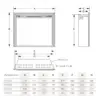 Primo 2000W 33 Inch Electric Fireplace Insert with 3D Flame Effect & Crackling Sound - Image 10