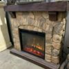 Designer Electric Fireplace Fully Assembled Various Modes Beige - Image 3
