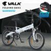 VALK Folding Electric Bike Foldable Fold Up eBike Bicycle 20