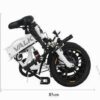 36V 16" Electric Bike City Foldable Ebike e-bike 6Ah Throttle White - Image 6