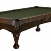 8FT Brunswick Allenton Pool Table Espresso Stain Ball & Claw Leg - Image 2