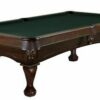 8FT Brunswick Allenton Pool Table Espresso Stain Ball & Claw Leg - Image 5