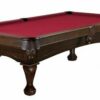 8FT Brunswick Allenton Pool Table Espresso Stain Ball & Claw Leg - Image 6