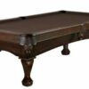 8FT Brunswick Allenton Pool Table Espresso Stain Ball & Claw Leg - Image 8