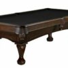 8FT Brunswick Allenton Pool Table Espresso Stain Ball & Claw Leg - Image 9