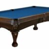 8FT Brunswick Allenton Pool Table Espresso Stain Ball & Claw Leg - Image 11