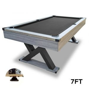 7FT Pool Table Black Felt 2022 MDF