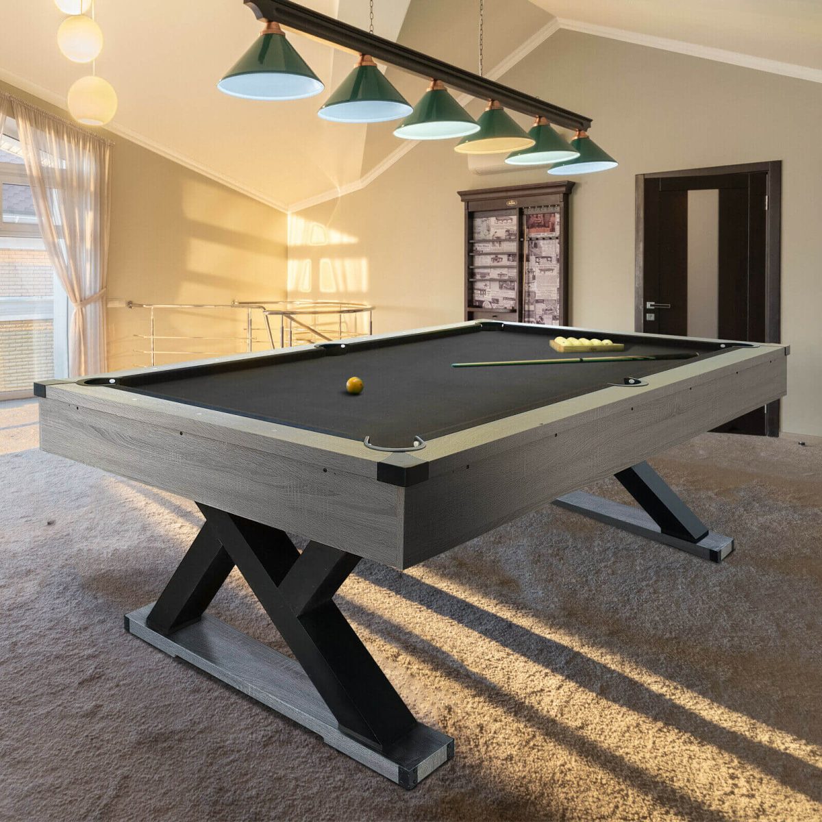 8FT Pool Table Black 2022 MDF KINGKONG New Edition