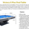 Rasson 8ft Pool Table, Air hockey, pool table
