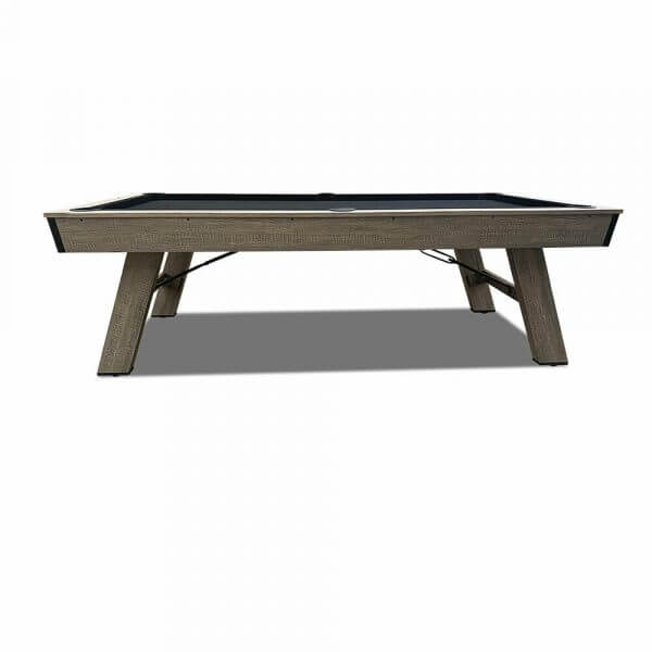 8FT Pool Table Black Felt Silver Mist Frame MDF - Image 2