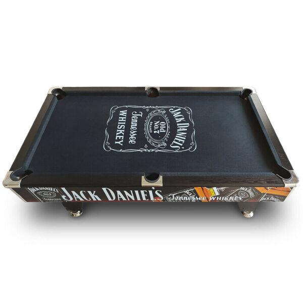 JD Logo 7FT MDF Black Felt Pool Table (Black Frame) - Image 4