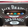 JD Logo 8FT Red Felt Pool Table (Black Frame) - Image 5