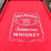 JD Logo 8FT Red Felt Pool Table (Black Frame) - Image 3