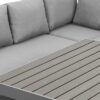 New Charcoal Outdoor 2-in-1 Aluminium Lounge Dining Table Setting - Image 7