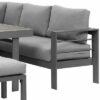 New Charcoal Outdoor 2-in-1 Aluminium Lounge Dining Table Setting - Image 8