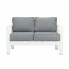 Paris 3 +2 Seater Lounge White Aluminium Sofa Set - Image 4