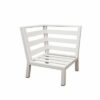 New White Outdoor Aluminium Sofa Lounge Setting Arm Chairs, Table. - Image 5